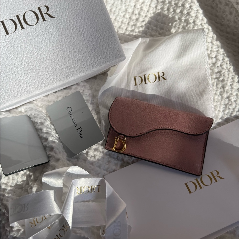 Dior Mauve Women's Saddle Wallet